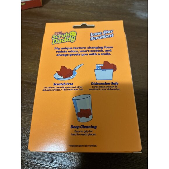 Scrub Daddy Texas Shape Scrubber Flex Texture Special Edition Red Lot Of 2 - Picture 4 of 5